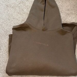 Essentials Men's Brown Hoodie